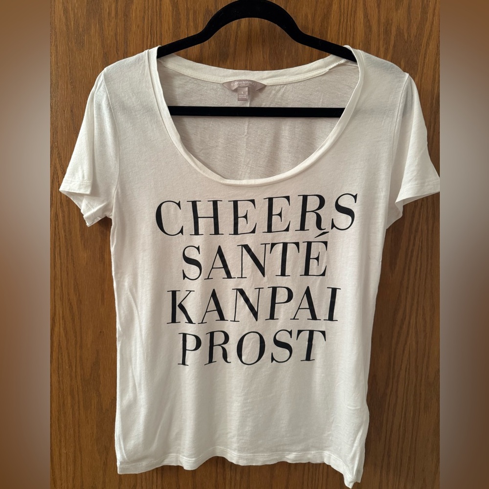 Banana Republic Cheers Graphic Tee